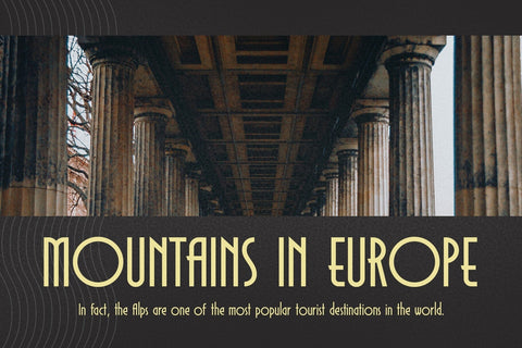 Monsante – Modern Art Deco Font Arterfak Project 