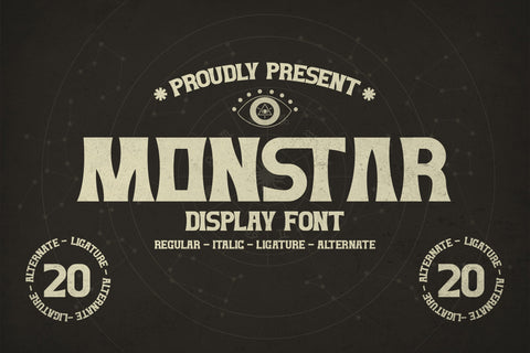 MONSTAR Typeface Font Storytype Studio 