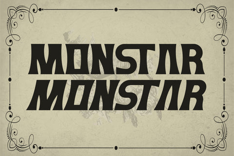 MONSTAR Typeface Font Storytype Studio 