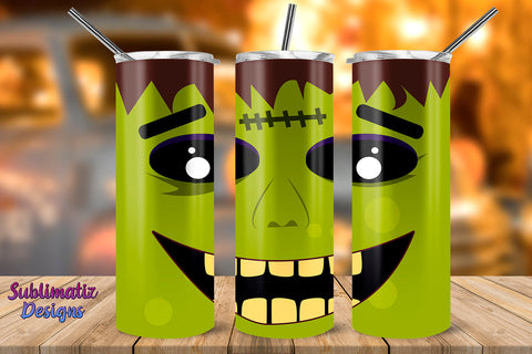 Monster 20 oz Skinny Tumbler Wrap Tapered and Straight Template. Sublimation Sublimatiz Designs 