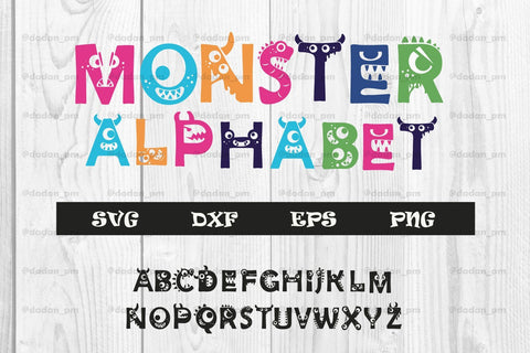 Monster Alphabet SVG DXF EPS PNG SVG dadan_pm 