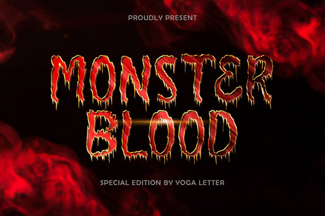 Monster Blood Font Prasetya Letter 