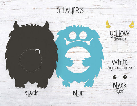 Monster Candy Dome SVG | Halloween candy holder ornament 3D Paper MagicArtLab 