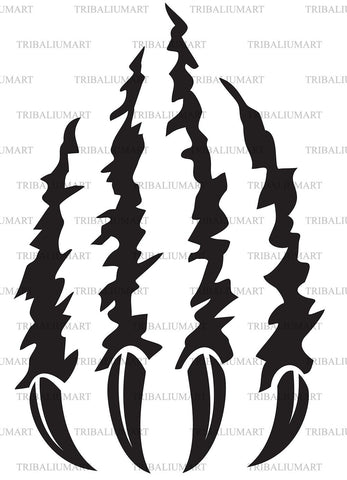 Monster Claw and Marks Scratch SVG TribaliumArtSF 