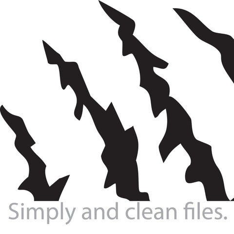 Monster Claw Marks Scratch SVG TribaliumArtSF 