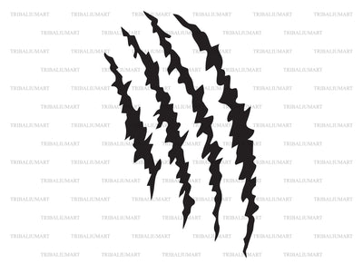 Monster Claw Marks Scratch SVG TribaliumArtSF 