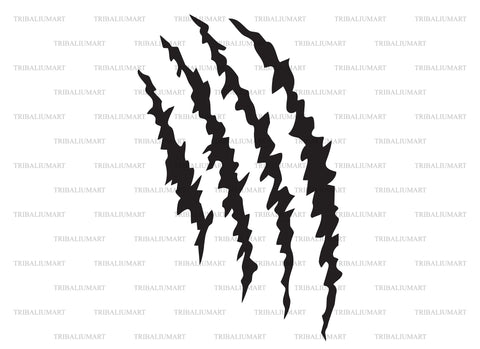 Monster Claw Marks Scratch SVG TribaliumArtSF 