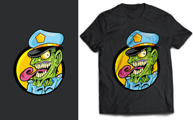 Monster Cop SVG T-Shirt Design SVG naemmiah021 