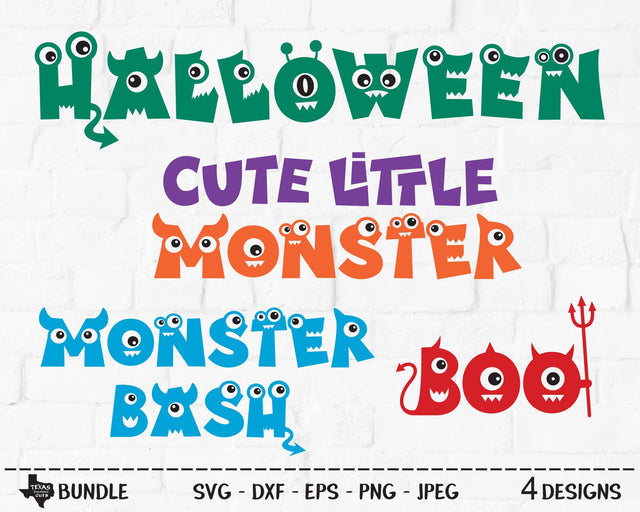 Monster Halloween Bundle | Halloween SVG SVG Texas Southern Cuts 