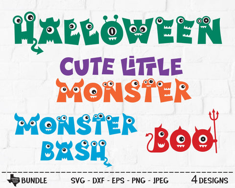 Monster Halloween Bundle | Halloween SVG SVG Texas Southern Cuts 