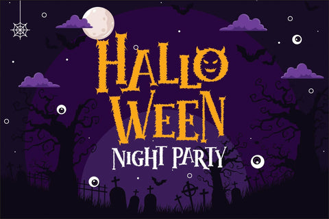 Monster Halloween Font Mozarella 