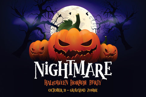 Monster Halloween Font Mozarella 