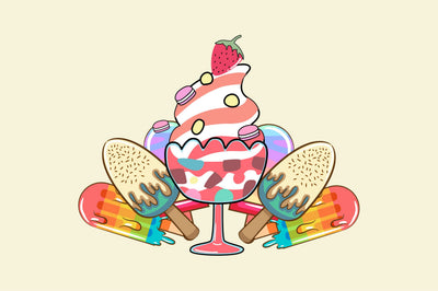 Monster Ice Cream Scary Halloween PNG Sublimation Rupkotha 