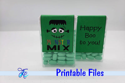 Monster Mix - Tic Tac Label 3D Paper Family Creations 