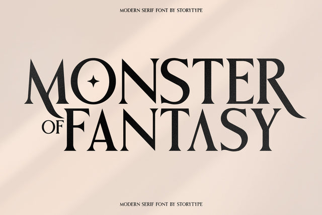 MONSTER OF FANTASY Typeface Font Storytype Studio 