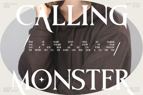 MONSTER OF FANTASY Typeface Font Storytype Studio 
