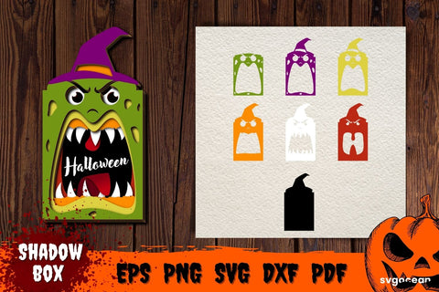 Monster Pop Up Card Template | Pop-up | Cut Files SVG SvgOcean 