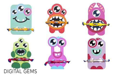 Monster sweet holders SVG Digital Gems 