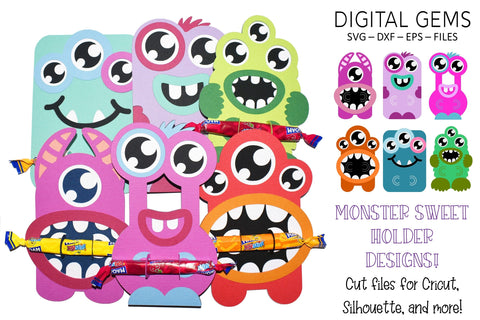 Monster sweet holders SVG Digital Gems 