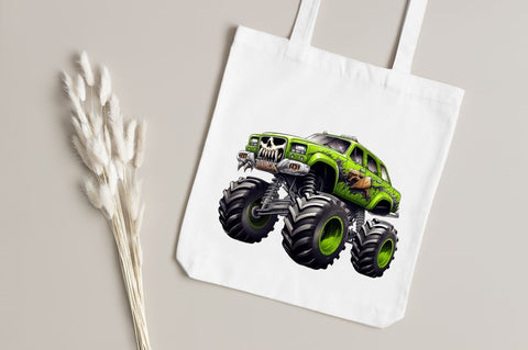 Monster Truck Clipart Bundle Sublimation Regulrcrative 