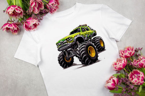 Monster Truck Clipart Bundle Sublimation Regulrcrative 