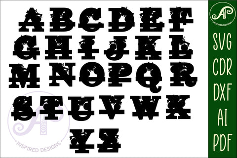 Monster truck monogram letter bundle Name signs SVG 3 layer SVG APInspireddesigns 
