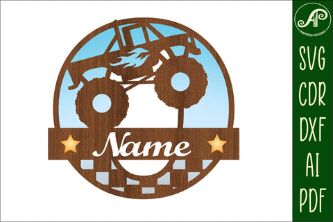 Monster Truck Monogram Letter O SVG Cut file SVG APInspireddesigns 