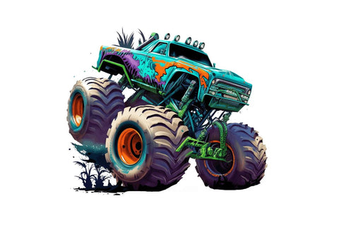 Monster Truck Sublimation Clipart Sublimation Regulrcrative 