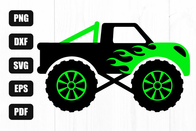 Monster Truck Svg, Kids Birthday Svg, Monster Truck Designs, Cake Topper Svg SVG Litke Designs 