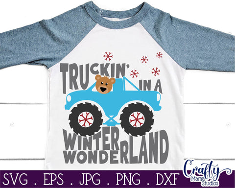 Monster Truck Svg, Monster Truck Shirt Svg, Holiday Truck SVG Crafty Mama Studios 