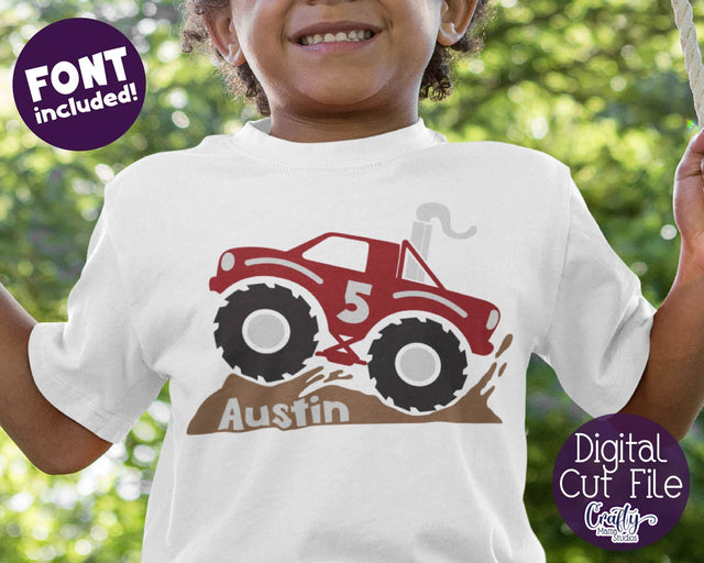 Monster Truck Svg - Monster Truck Shirt Svg SVG Crafty Mama Studios 