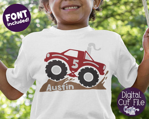 Monster Truck Svg - Monster Truck Shirt Svg SVG Crafty Mama Studios 