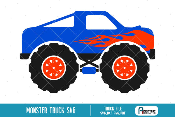 Birthday Monster Truck Svg - Birthday Shirt Svg - So Fontsy