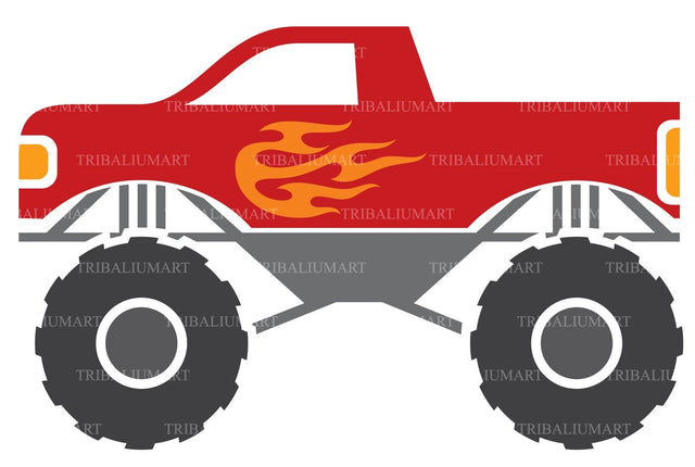 Monster truck SVG TribaliumArtSF 