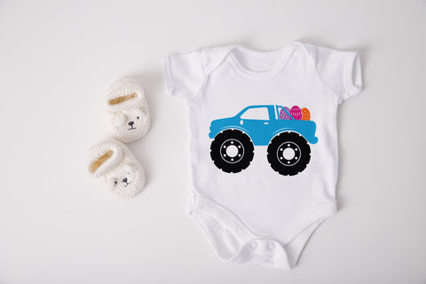 Monster Truck with Easter Eggs svg, Easter Egg Car Svg, Easter Svg SVG SmmrDesign 