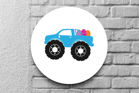 Monster Truck with Easter Eggs svg, Easter Egg Car Svg, Easter Svg SVG SmmrDesign 