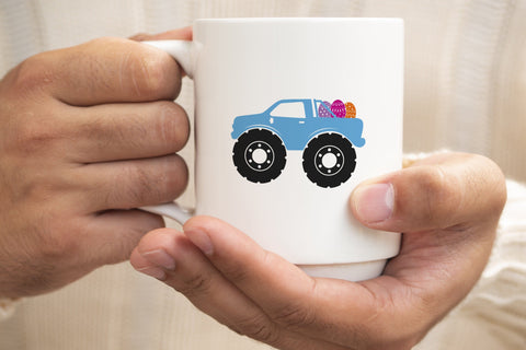 Monster Truck with Easter Eggs svg, Easter Egg Car Svg, Easter Svg SVG SmmrDesign 