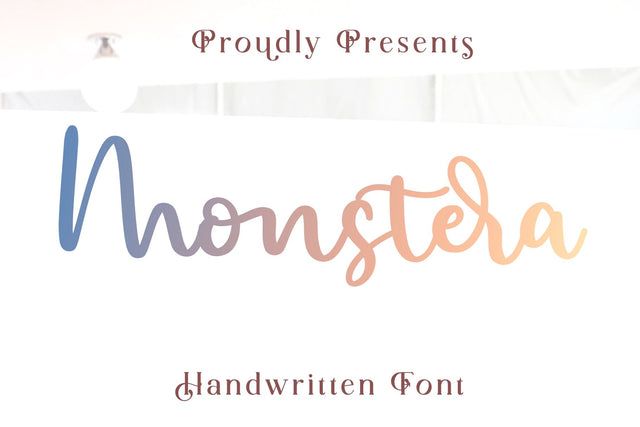 Monstera Font letterbeary 