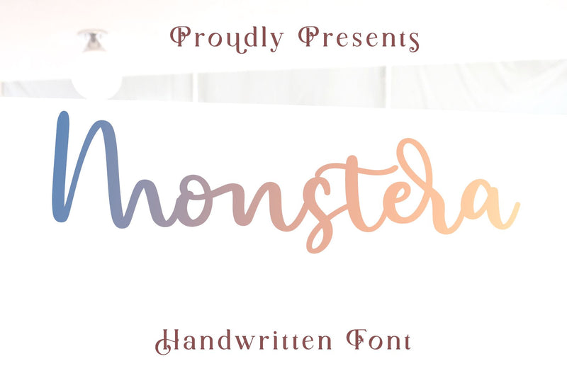 Monstera Font letterbeary 