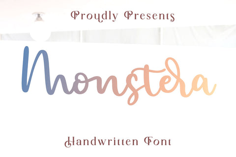 Monstera Font letterbeary 