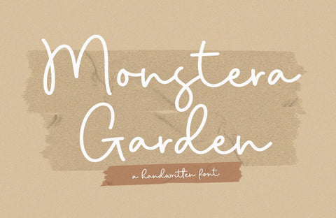 Monstera Garden Font Timur type 