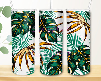 Monstera Leaf 20oz Tumbler Png, Tropical Leaves Tumbler Wrap, Tropical Tumbler Design, Tropical Plant Tumbler With Lid And Straw, Digital Download Sublimation sassyprint 