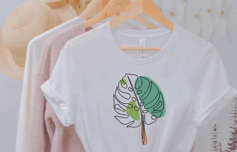 Monstera Leaf 3 Embroidery/Applique DESIGNS Canada Embroidery 