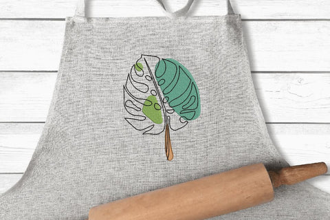 Monstera Leaf 3 Embroidery/Applique DESIGNS Canada Embroidery 