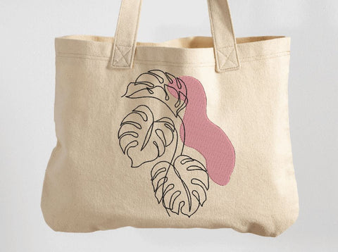 Monstera Leaf 4 (Tropical Leaf) Machine Embroidery Design Embroidery/Applique DESIGNS Angie 