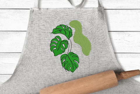 Monstera Leaf 4 (Tropical Leaf) Machine Embroidery Design Embroidery/Applique DESIGNS Angie 