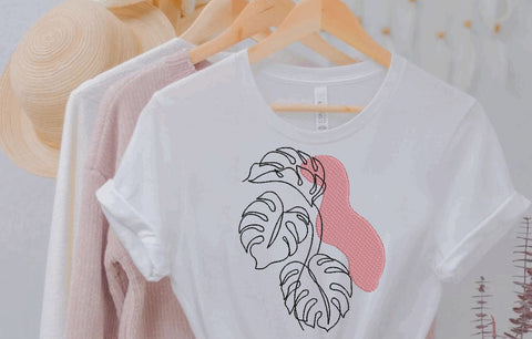 Monstera Leaf 4 (Tropical Leaf) Machine Embroidery Embroidery/Applique DESIGNS Canada Embroidery 