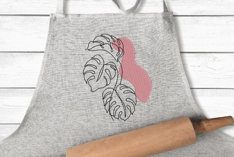 Monstera Leaf 4 (Tropical Leaf) Machine Embroidery Embroidery/Applique DESIGNS Canada Embroidery 