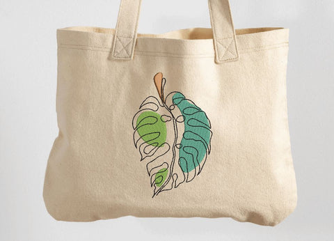 Monstera Leaf Machine Embroidery Design Embroidery/Applique DESIGNS Angie 