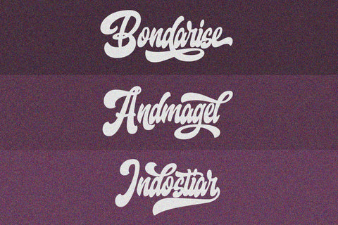Monsterlight - Retro Bold Script Font ahweproject 